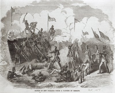 The Battle of New Orleans, 8th January 1815, engraved by Thomas Phillibrown, 1856 by Dennis Malone Carter